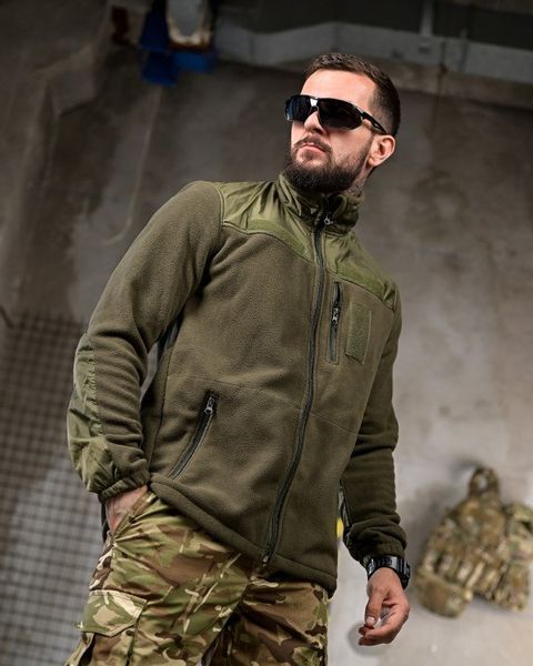 Флісова кофта AFG Olive 93227-46 фото