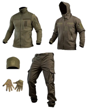 Тактичний костюм Soft Shell 5в1 Olive 93518-46 фото