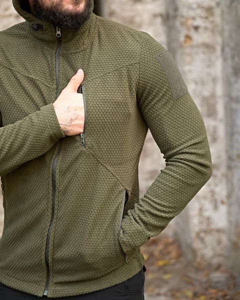Флисовая кофта Honeycomb Olive 51816-46 фото