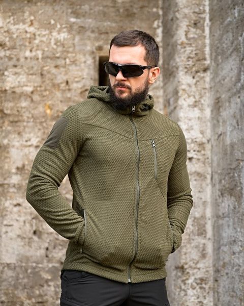 Флисовая кофта Honeycomb Olive 51816-46 фото