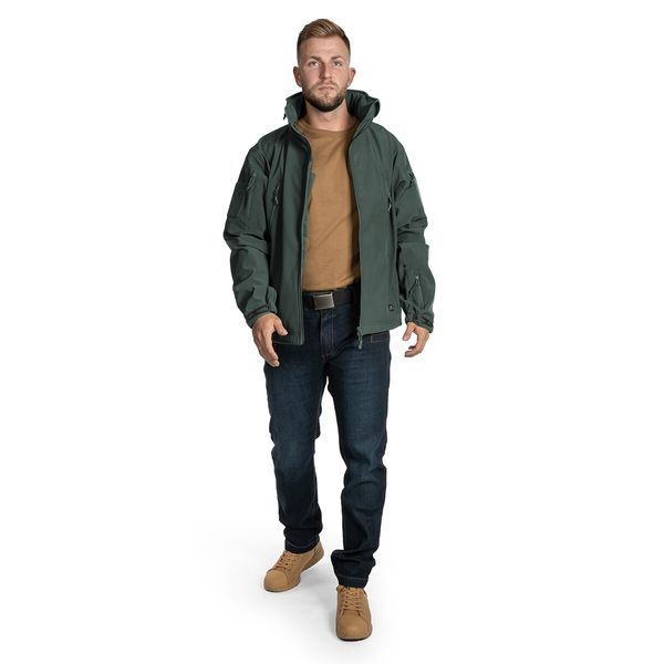 Куртка Helikon-Tex Gunfighter SharkSkin Jungle Green KU-GUN-FM-27-B03-S фото