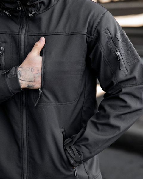 Демисезонная куртка SoftShell Town Dark Grey 93629-48 фото