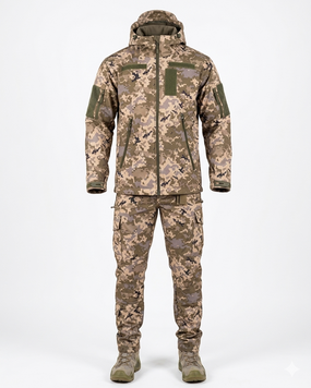 Тактичний костюм Soft Shell Dem Pixel 94161-46 фото