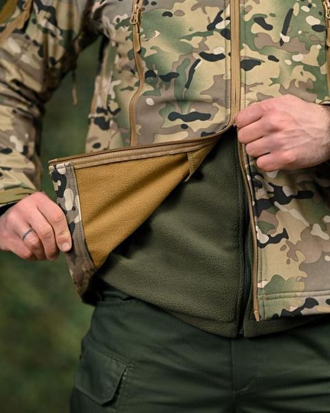 Тактическая куртка Soft Shell Windstoper Multicam 19491-46 фото